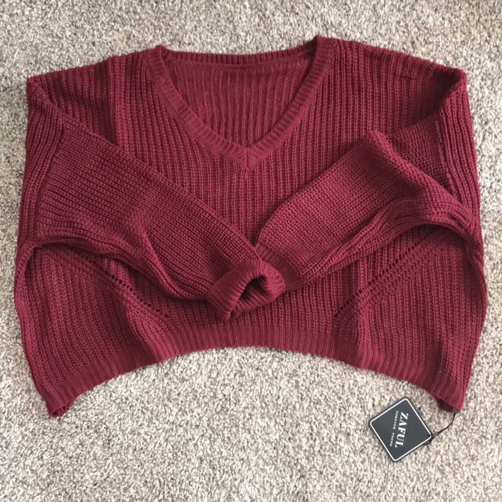 ZAFUL X Alexis Ricecakes Crop Sweater